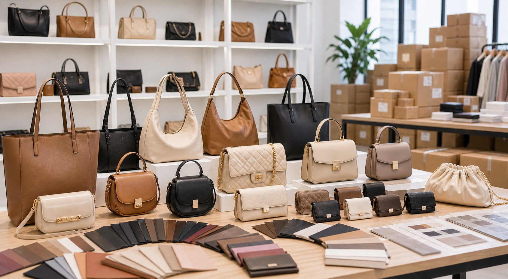 Women's handbags, shoulder bags, crossbody bags, totes, mini bags, and wallets for wholesale sourcing